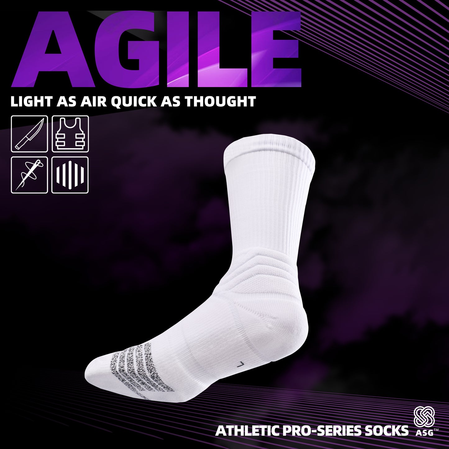 ASG Agile Basketball Socks