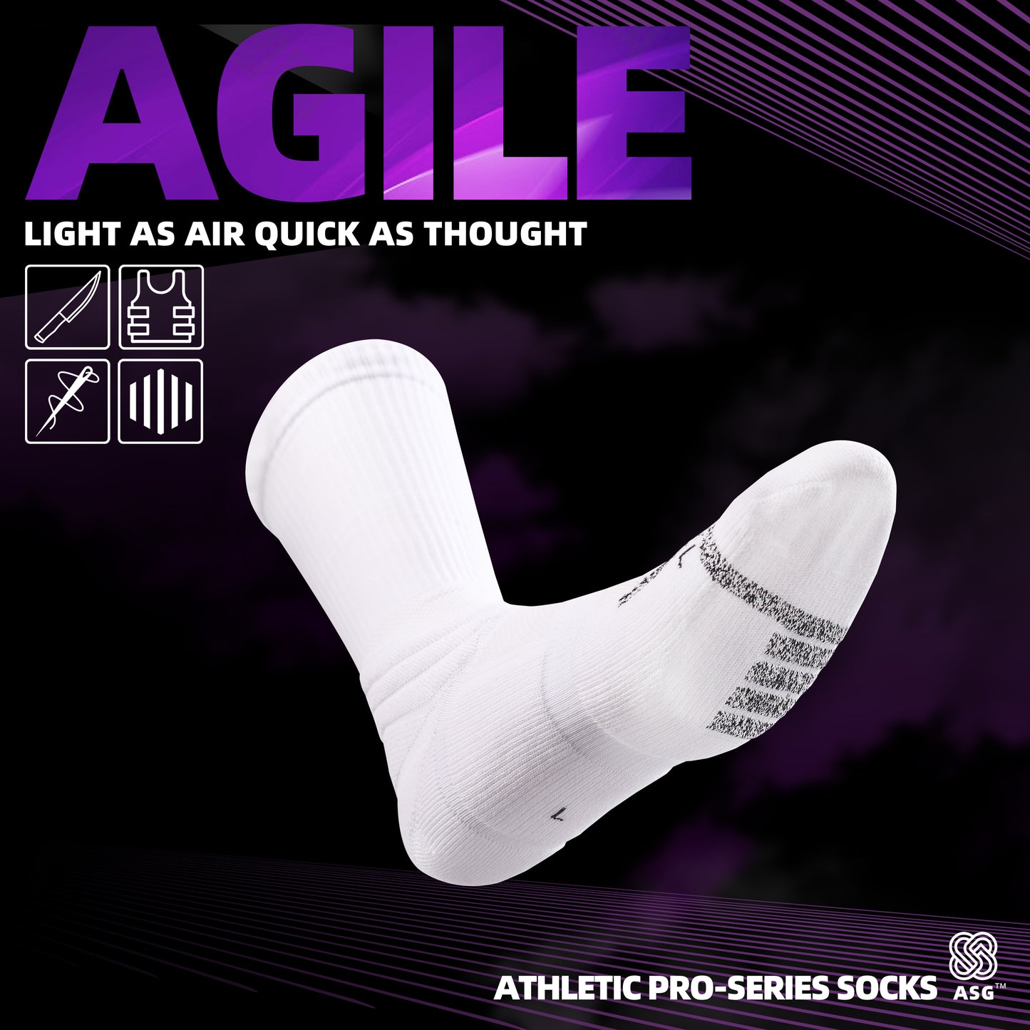 ASG Agile Basketball Socks