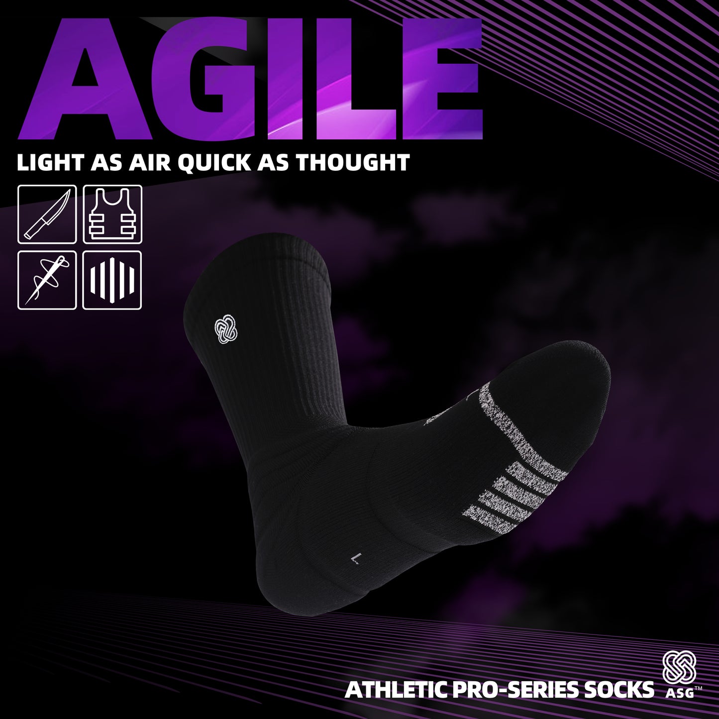 ASG Agile Basketball Socks