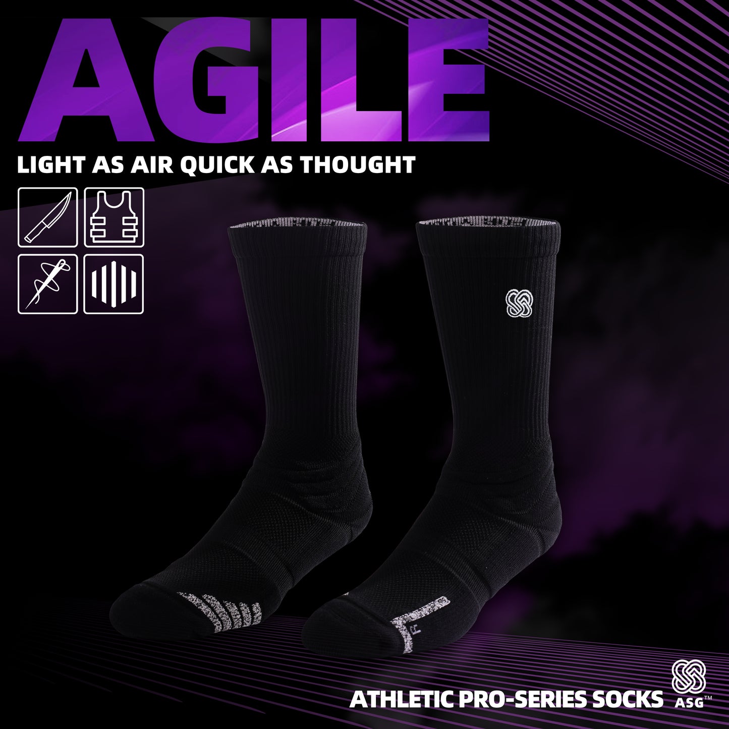 ASG Agile Basketball Socks