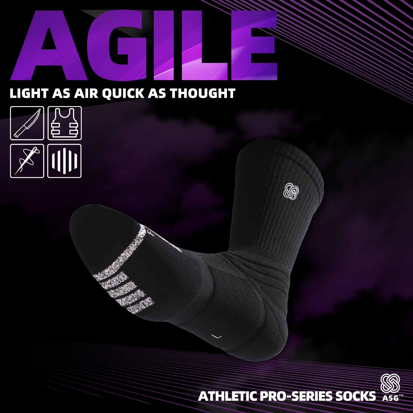ASG Agile Basketball Socks