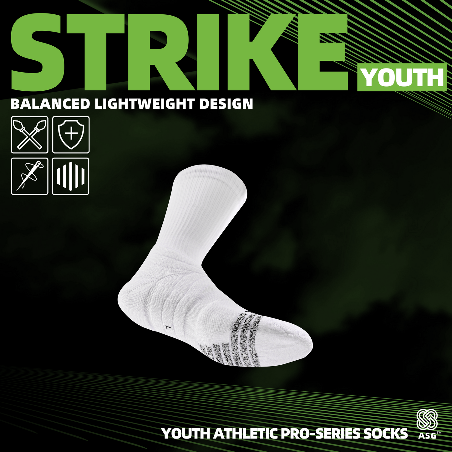 ASG youth strike basketball socks