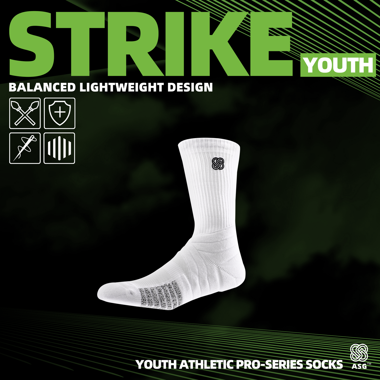 ASG youth strike basketball socks