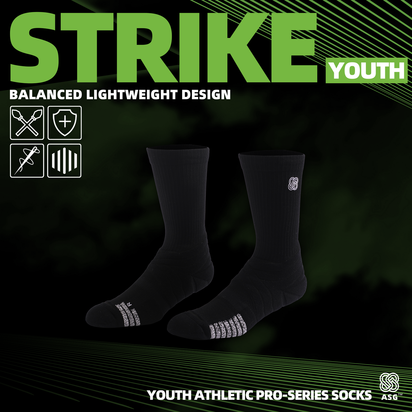 ASG youth strike basketball socks