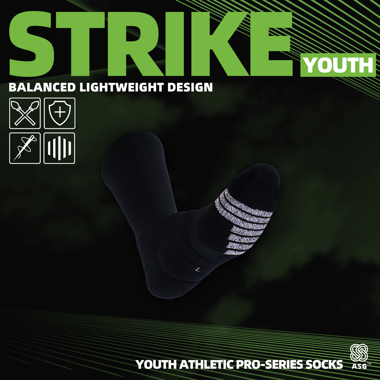 ASG youth strike basketball socks