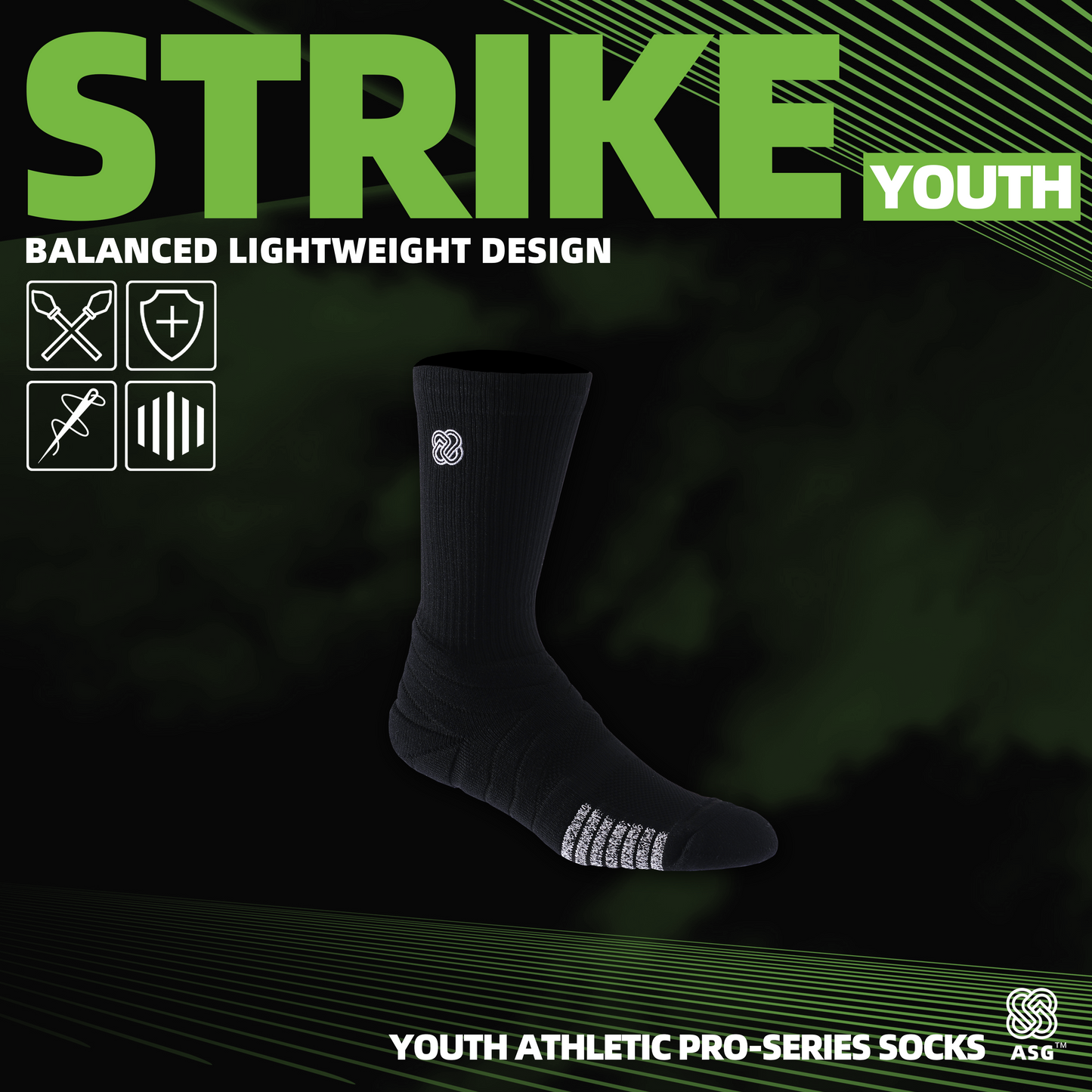 ASG youth strike basketball socks