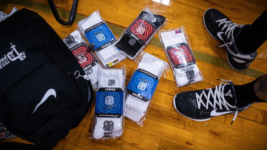 ASG grip basketball socks with ankle support