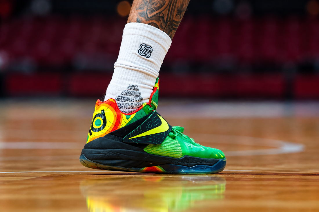 ASG basketball socks designed to help reduce friction and keep feet comfortable during basketball