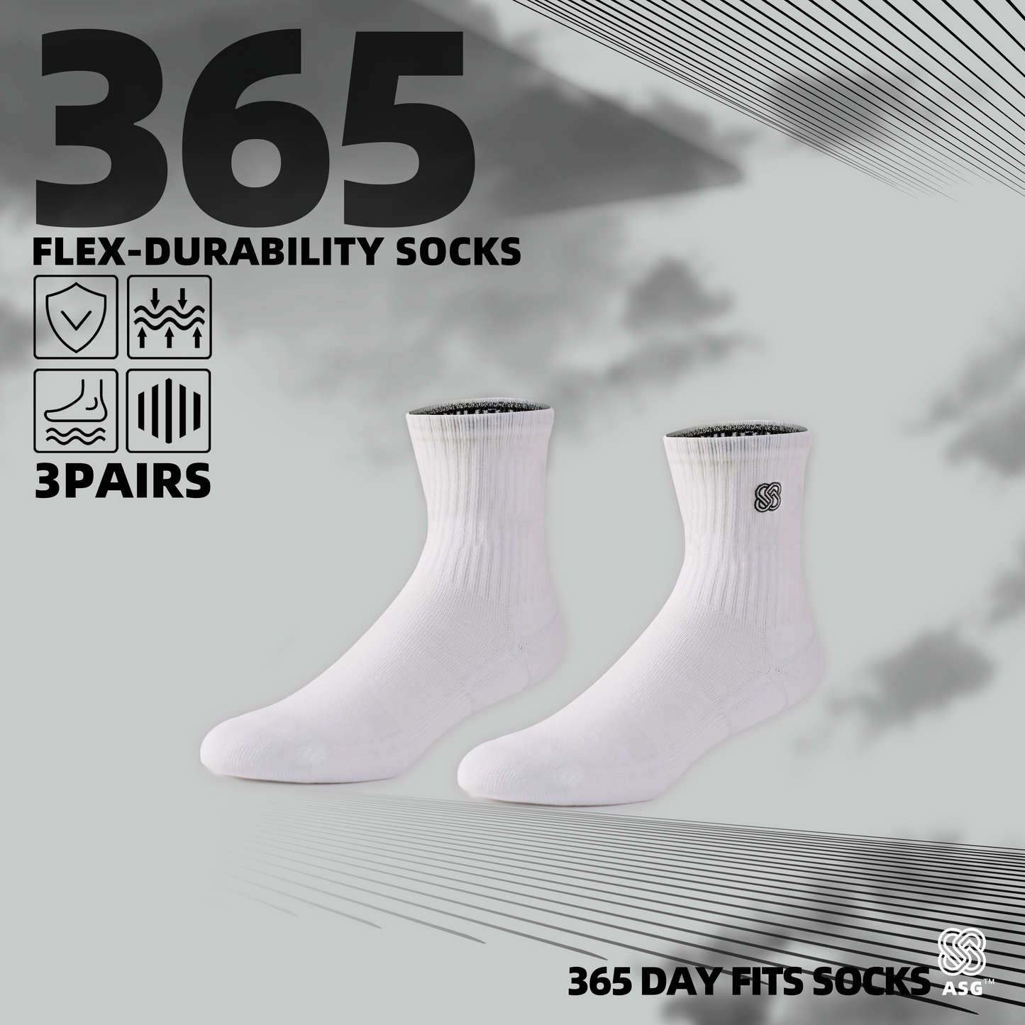 ASG 365 sports socks