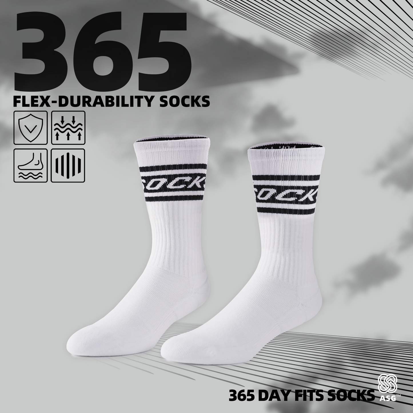 ASG 365 sports culture socks