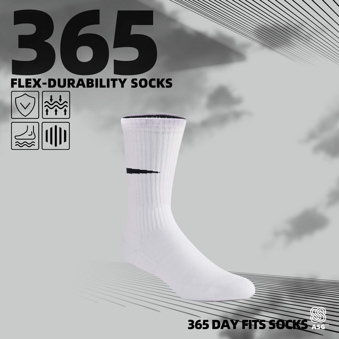ASG 365 sports culture socks
